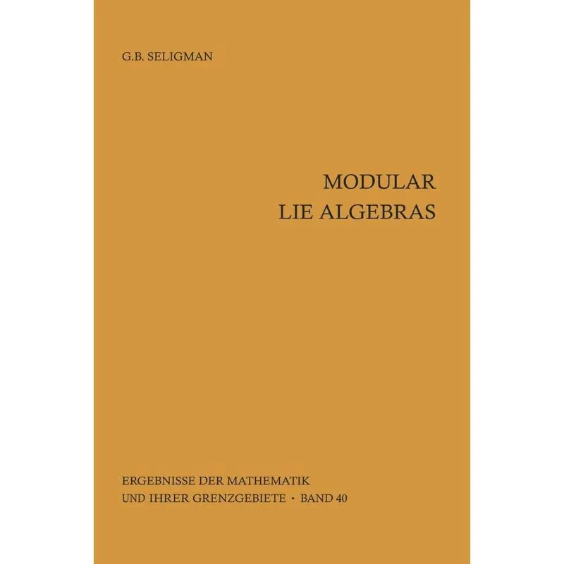 Modular Lie Algebras