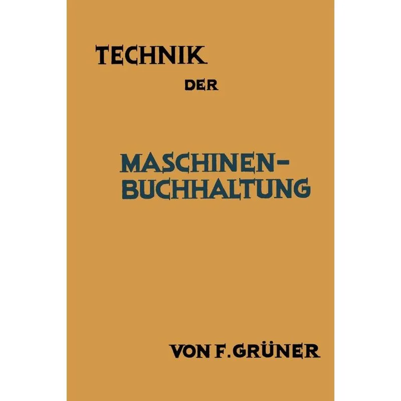 Technik der Maschinen-Buchhaltung