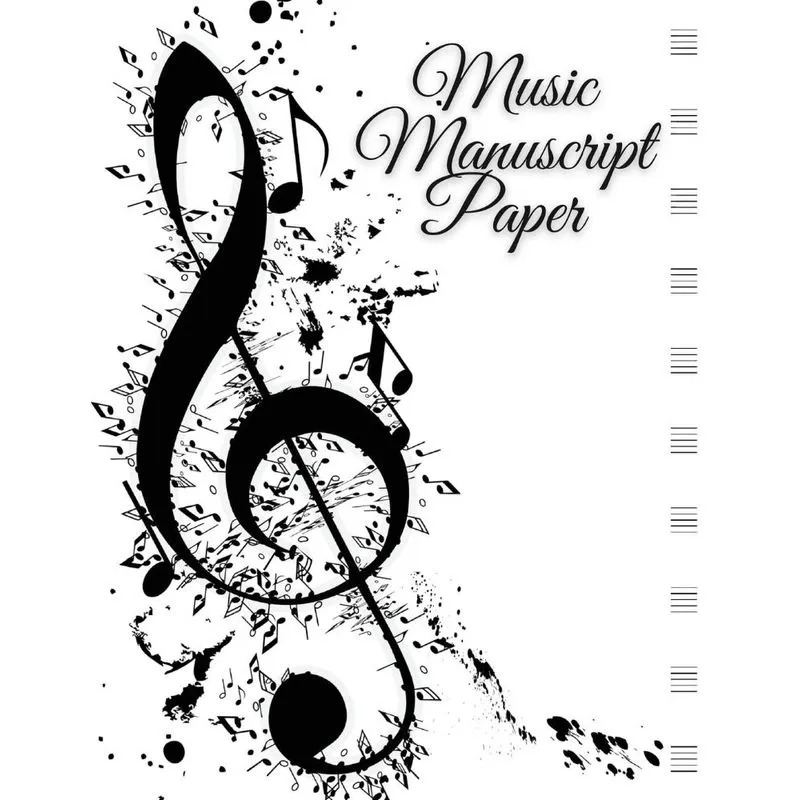 Stylish Blank Sheet Music Notebook