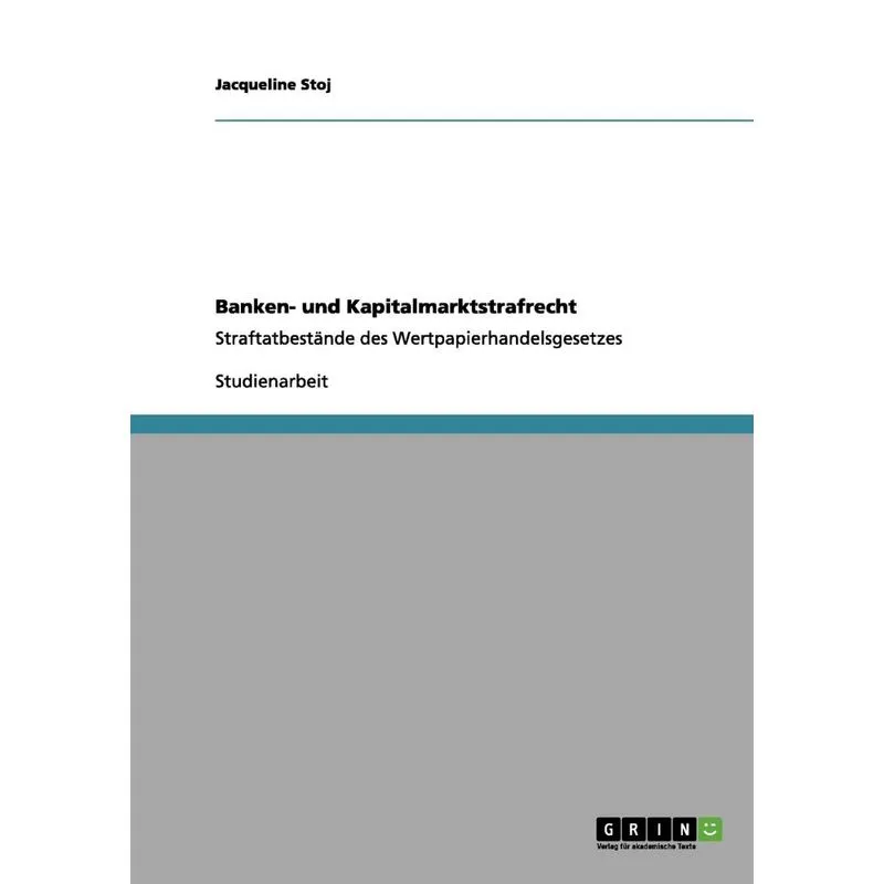 Banken- und Kapitalmarktstrafrecht