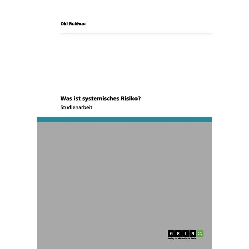 Was ist systemisches Risiko?