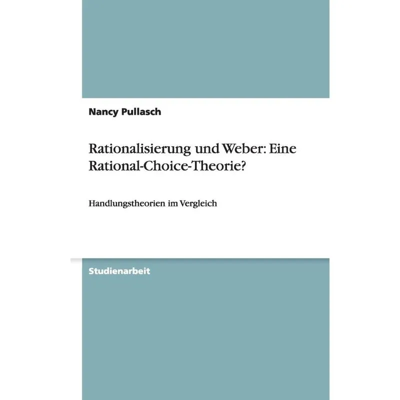 Rationalisierung und Weber