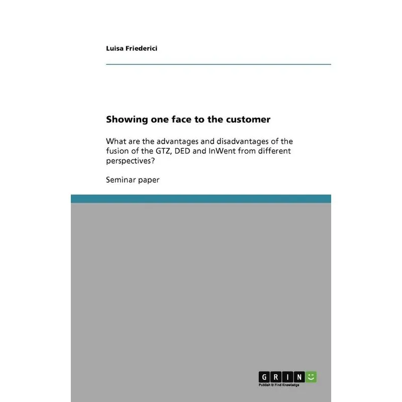 Showing one face to the customer