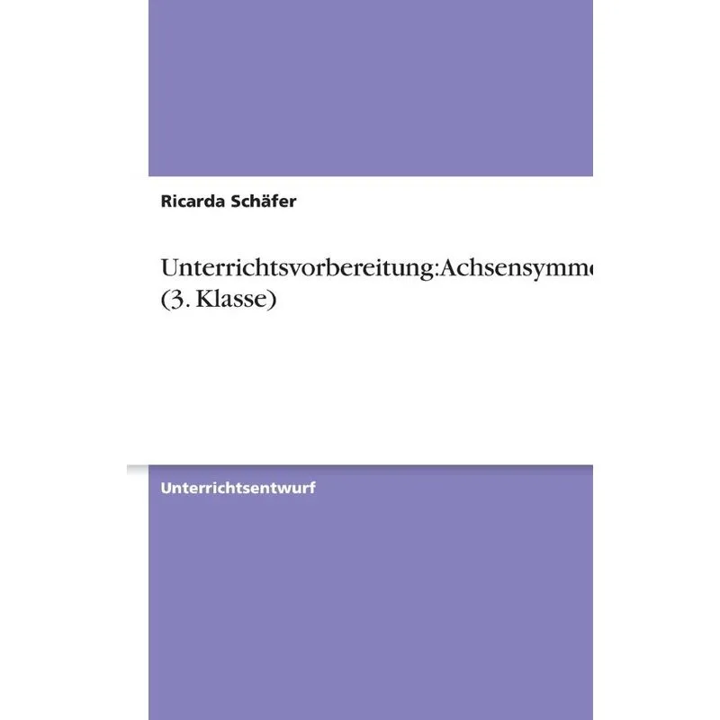 Unterrichtsvorbereitung