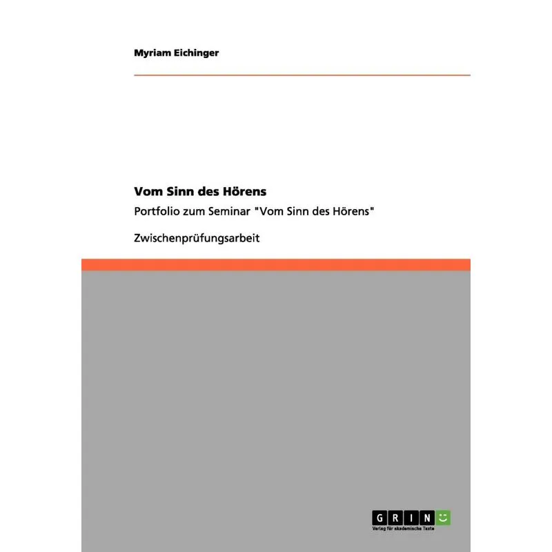 Vom Sinn des Hörens