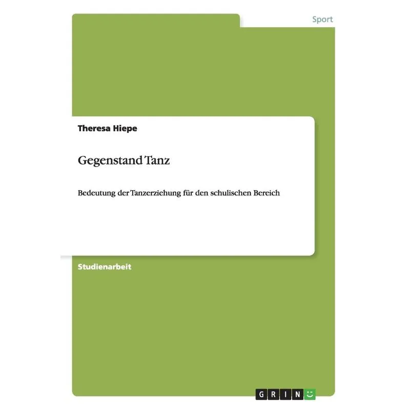 Gegenstand Tanz