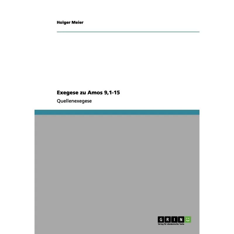 Exegese zu Amos 9,1-15