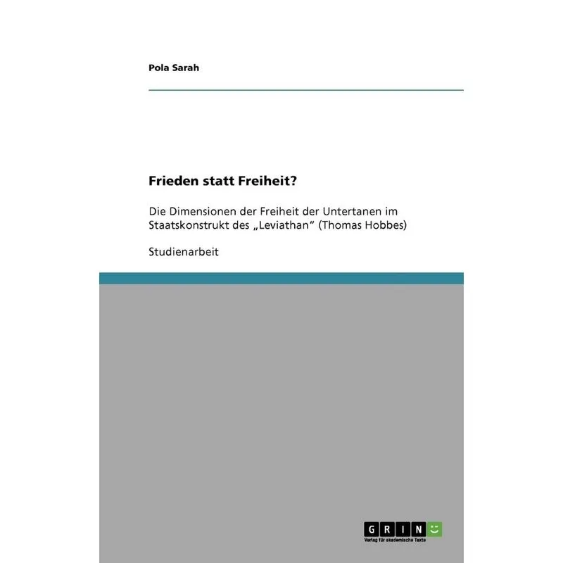 Frieden statt Freiheit?