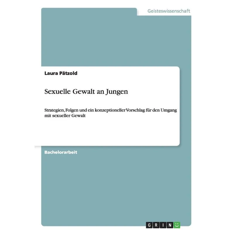 Sexuelle Gewalt an Jungen