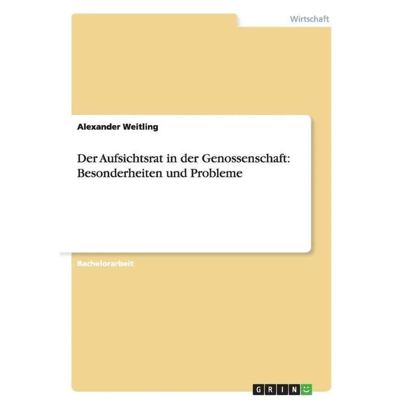 Der Aufsichtsrat in der Genossenschaft