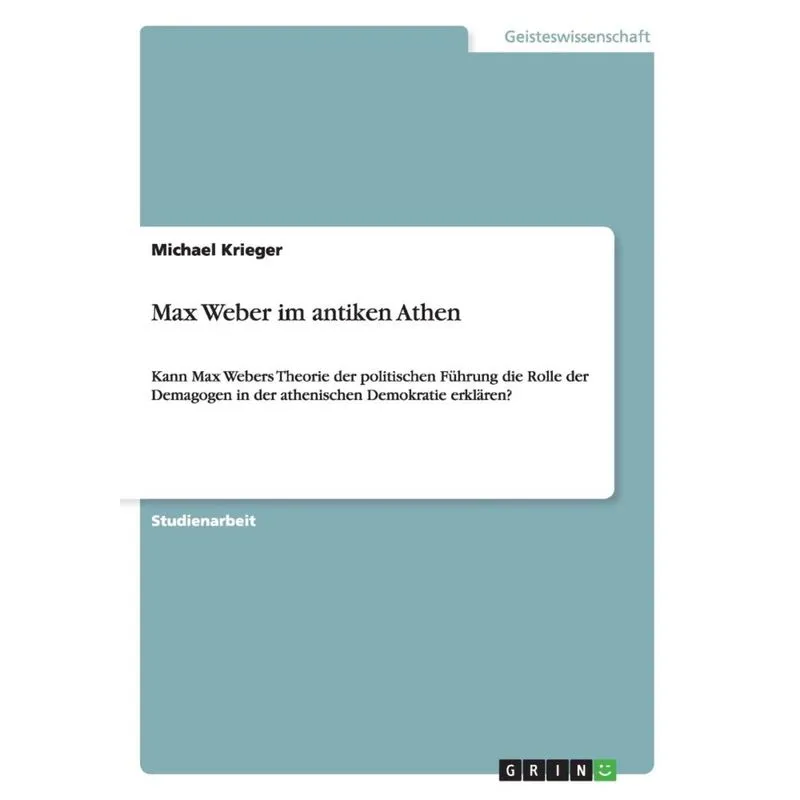 Max Weber im antiken Athen