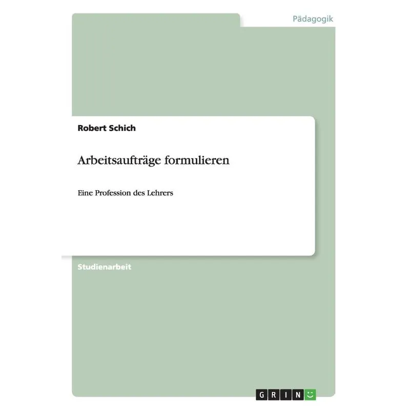 Arbeitsaufträge formulieren