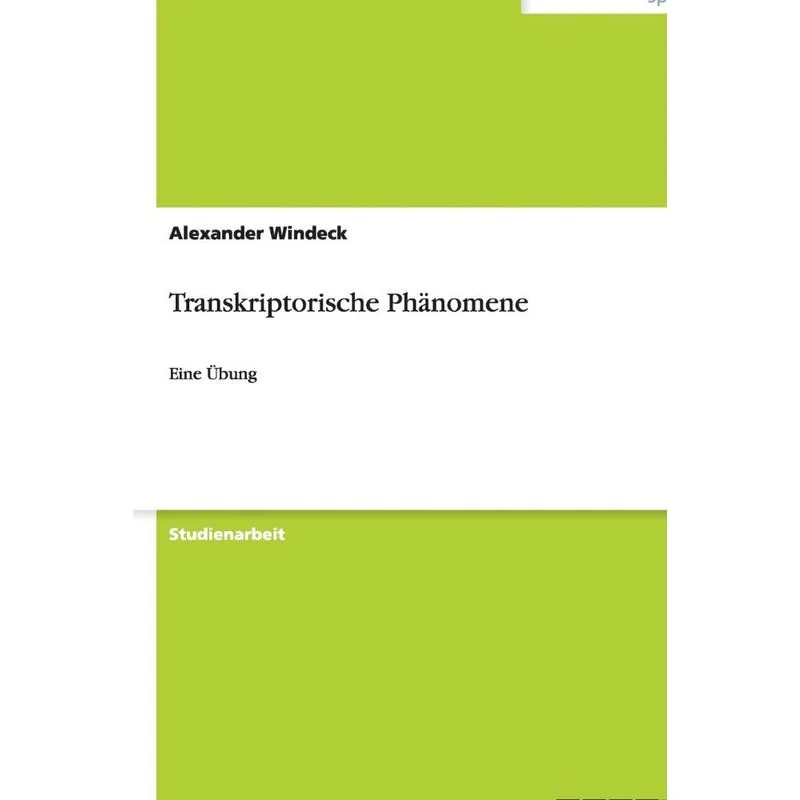 Transkriptorische Phänomene