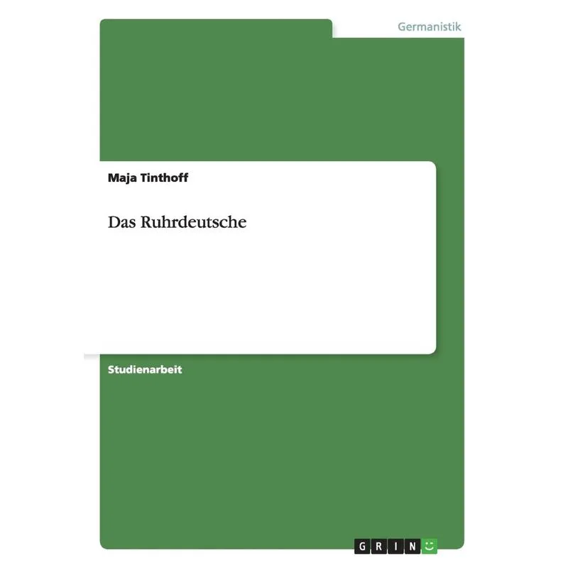 Das Ruhrdeutsche