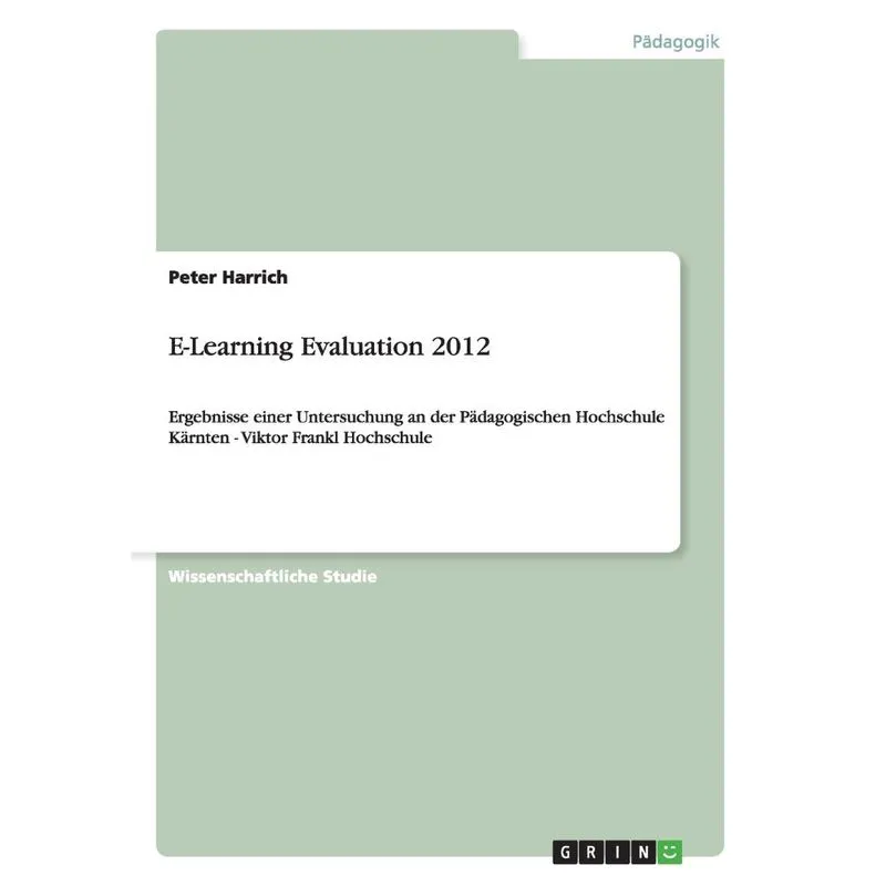 E-Learning Evaluation 2012