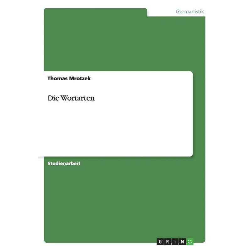Die Wortarten