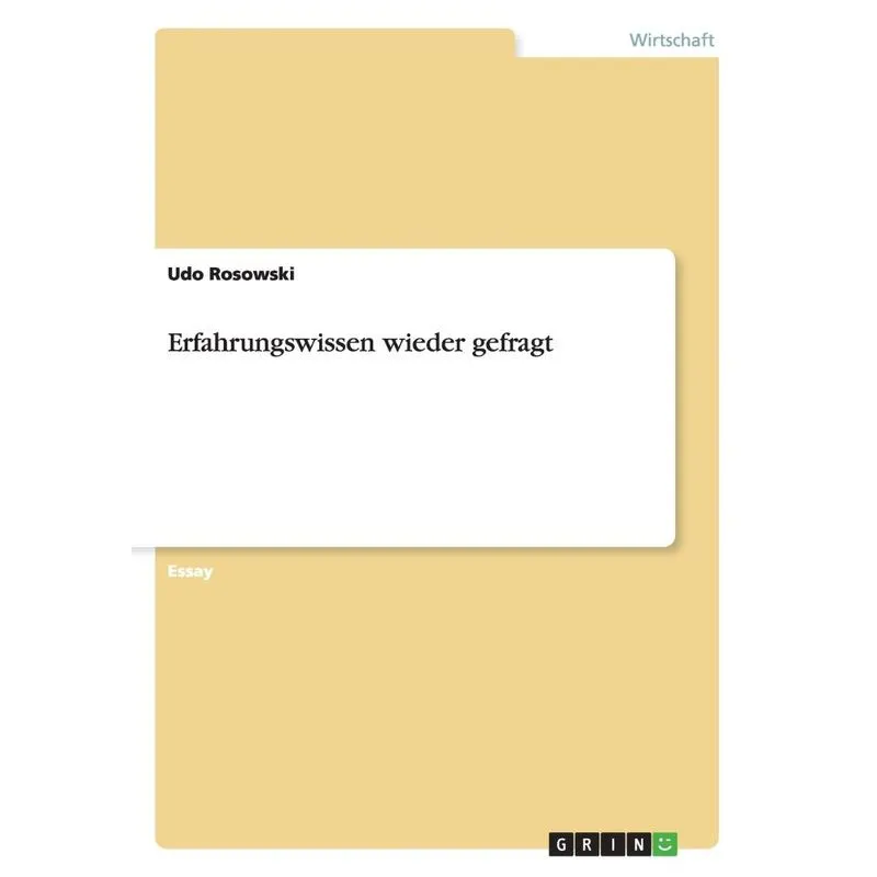 Erfahrungswissen Wieder Gefragt