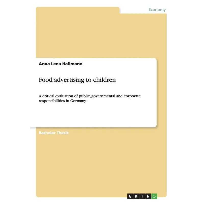 Food advertising to children