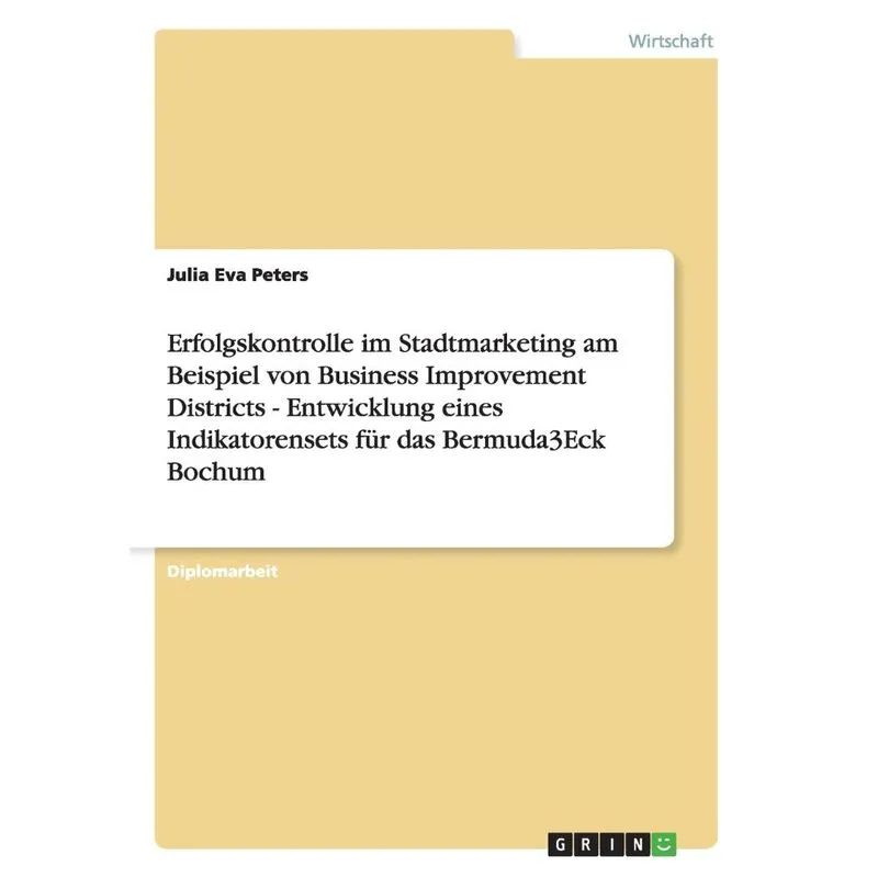Erfolgskontrolle im Stadtmarketing am Beispiel von Business