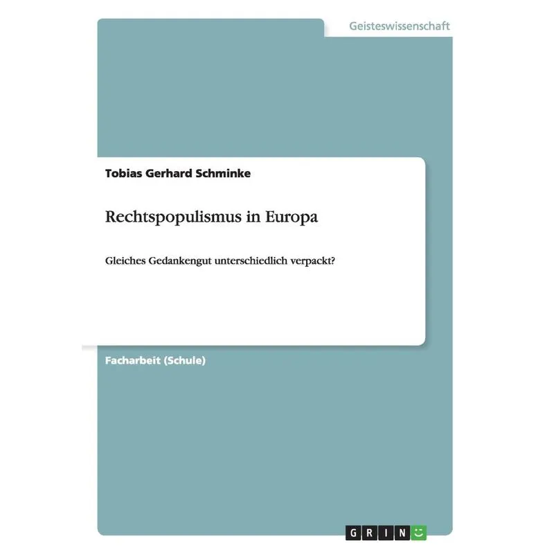 Rechtspopulismus in Europa