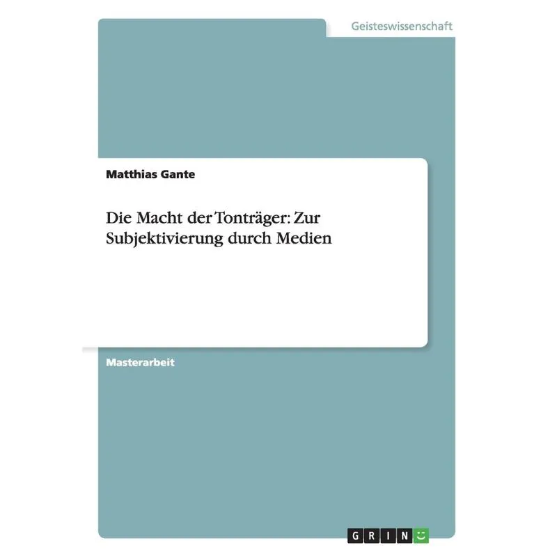 Die Macht der Tonträger