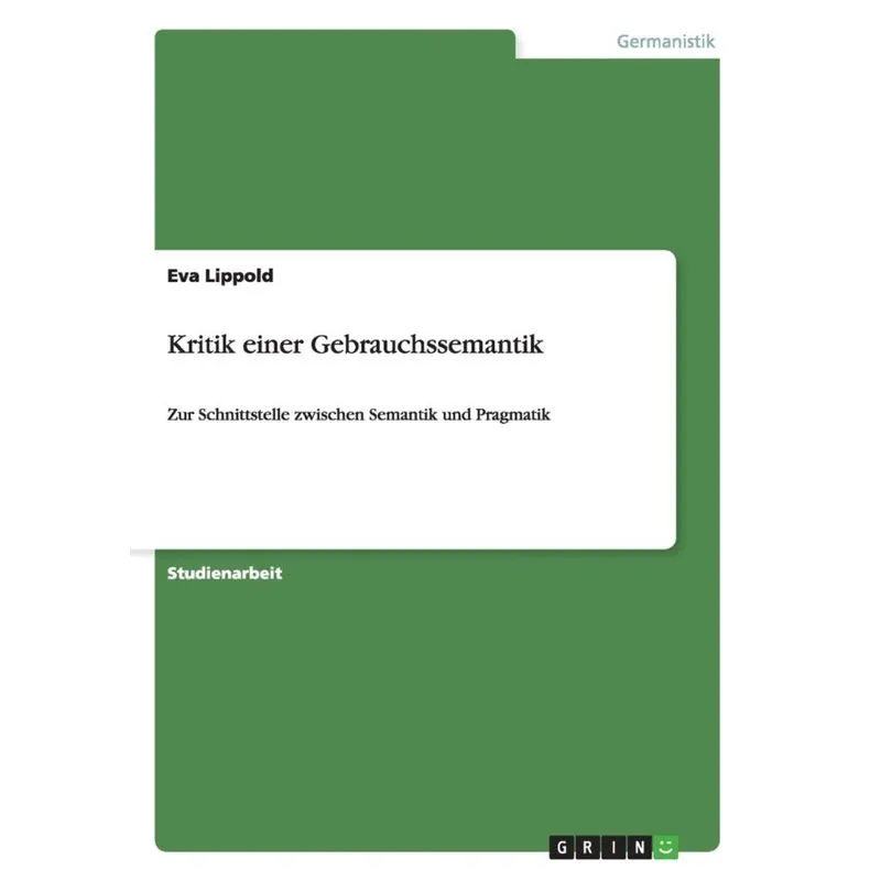 Kritik einer Gebrauchssemantik