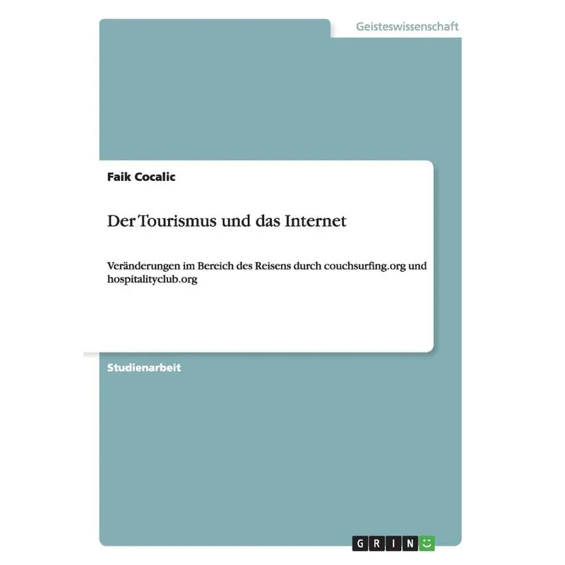 Der Tourismus und das Internet