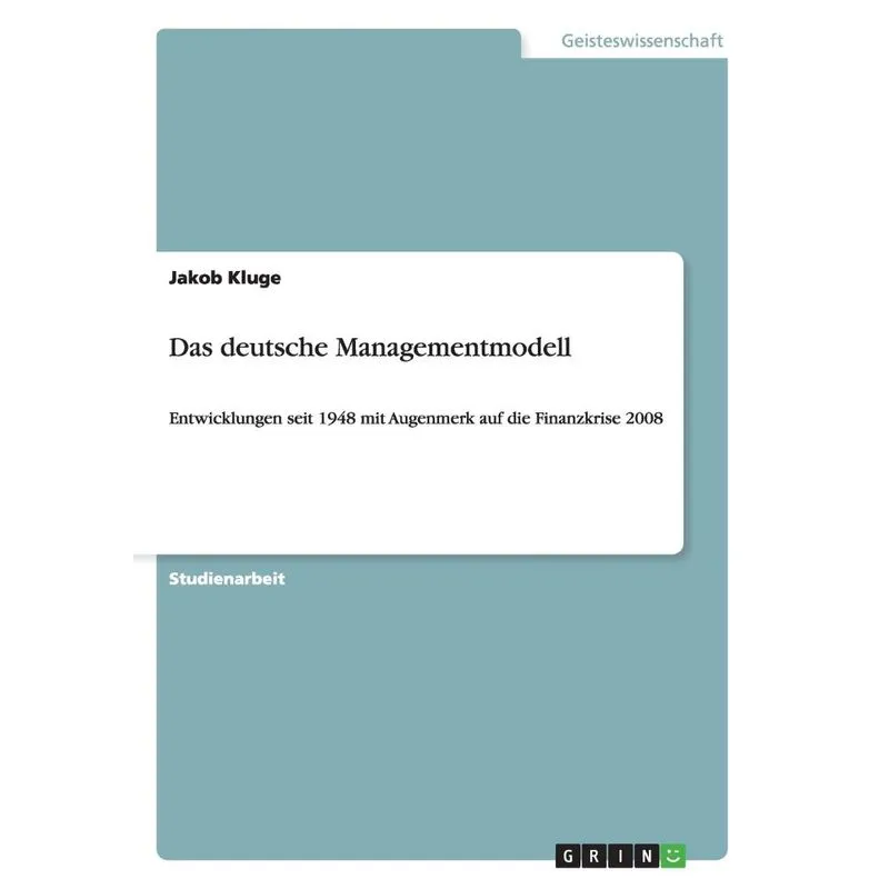Das deutsche Managementmodell