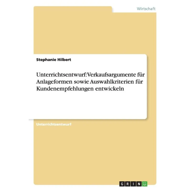 Unterrichtsentwurf