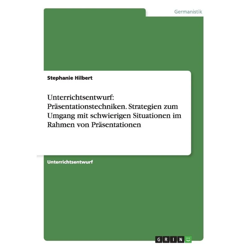 Unterrichtsentwurf
