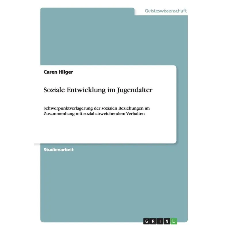 Soziale Entwicklung im Jugendalter