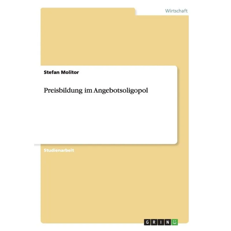 Preisbildung im Angebotsoligopol