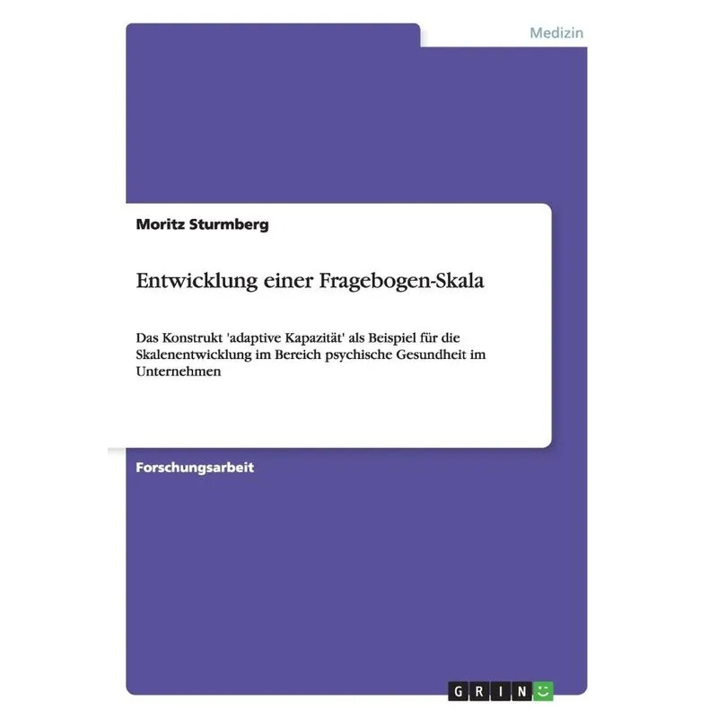Entwicklung einer Fragebogen-Skala