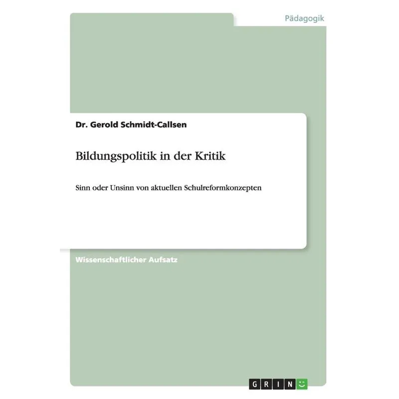 Bildungspolitik in der Kritik