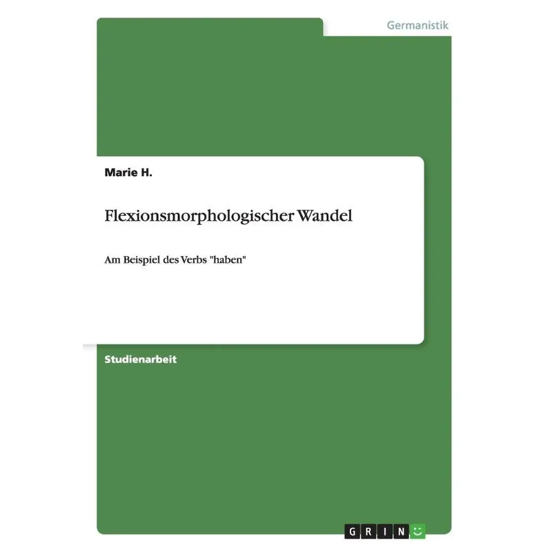 Flexionsmorphologischer Wandel