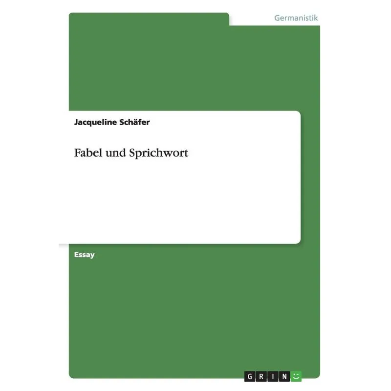 Fabel und Sprichwort
