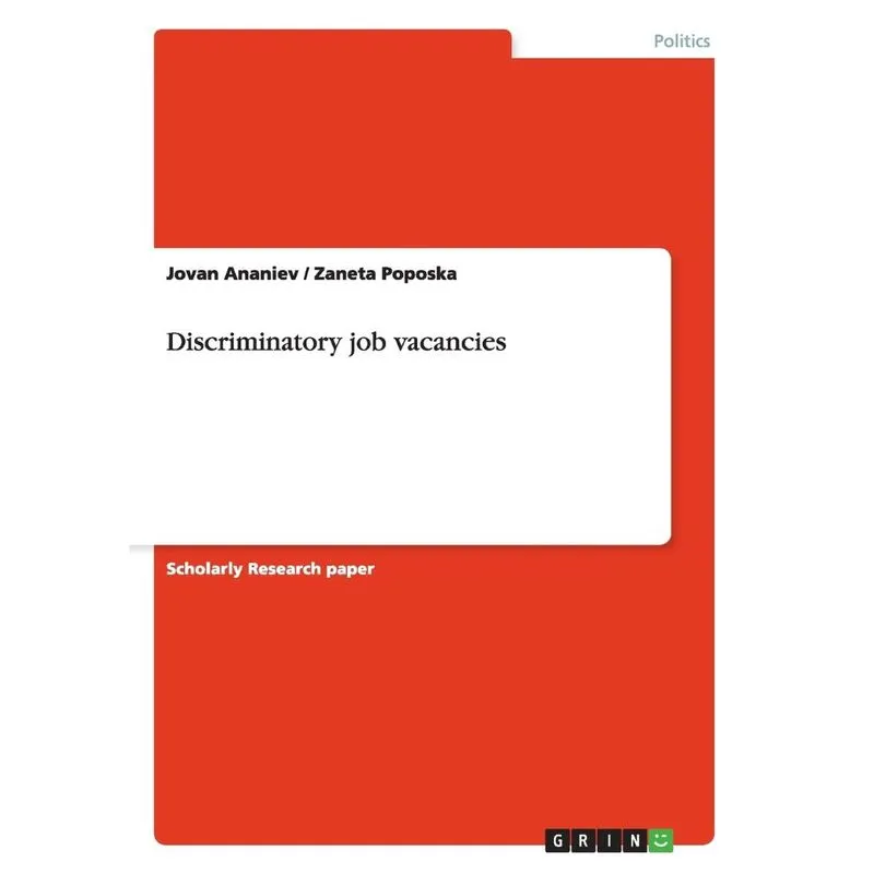 Discriminatory job vacancies