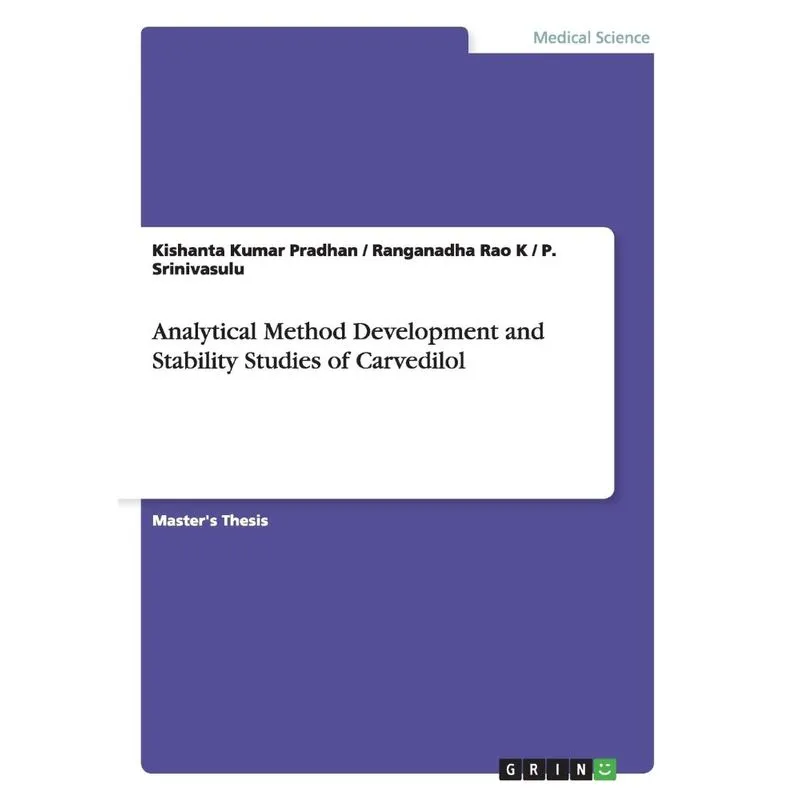 Analytical Method Development and Stability Studies of Carv