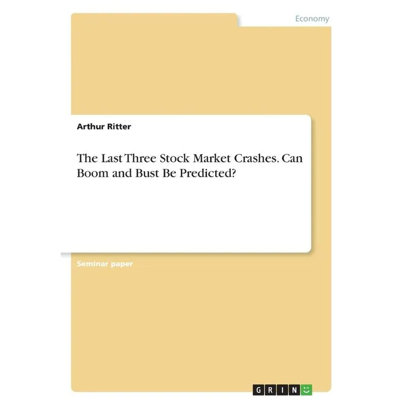 The Last Three Stock Market Crashes. Can Boom and Bust Be P