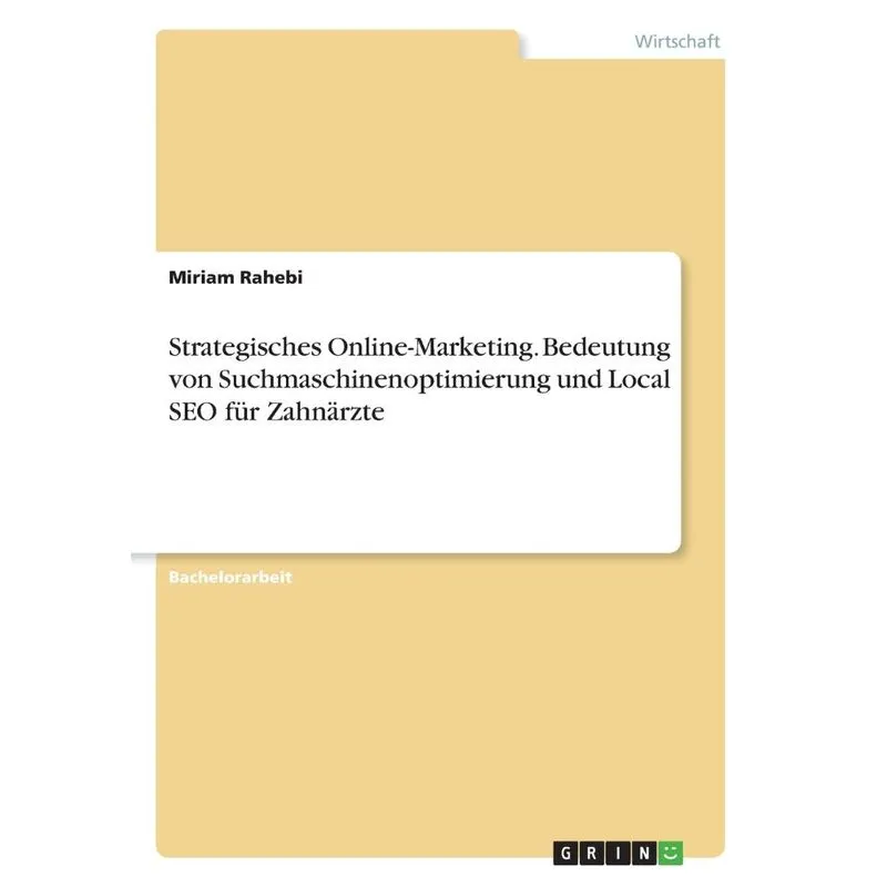 Strategisches Online-Marketing. Bedeutung von Suchmaschinen