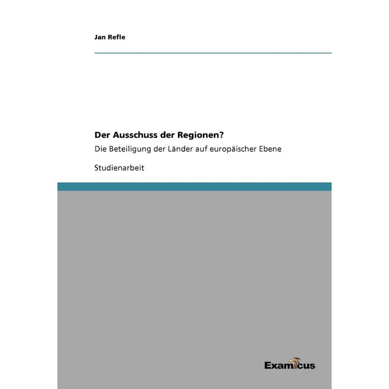 Der Ausschuss der Regionen?