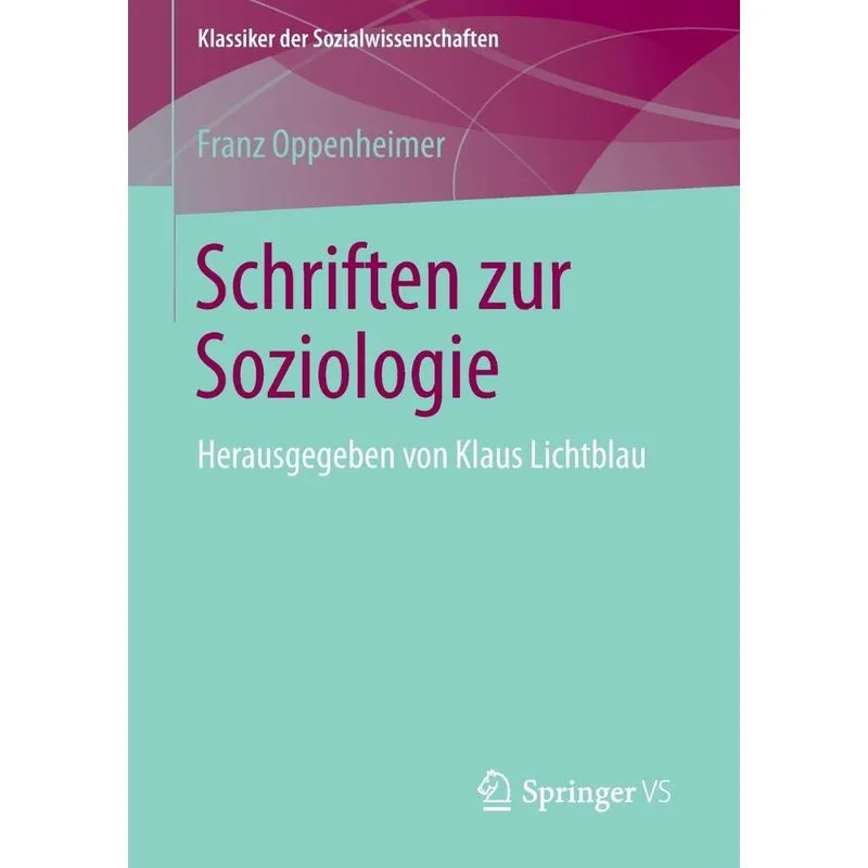 Schriften zur Soziologie