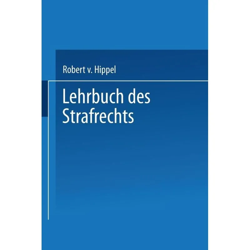 Lehrbuch des Strafrechts