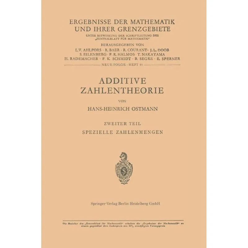 Additive Zahlentheorie