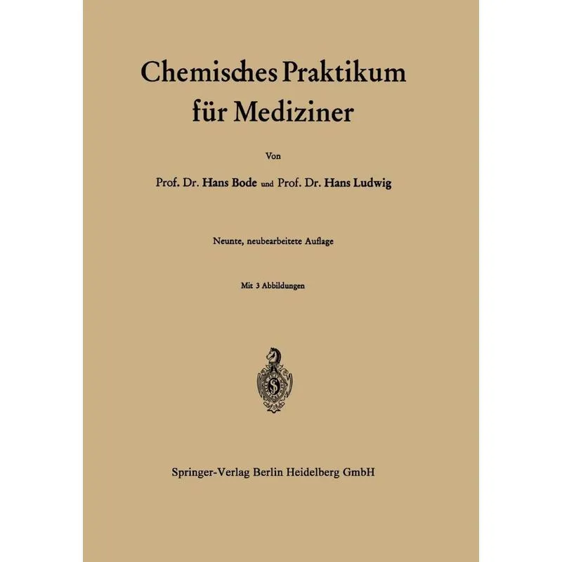Chemisches Praktikum für Mediziner