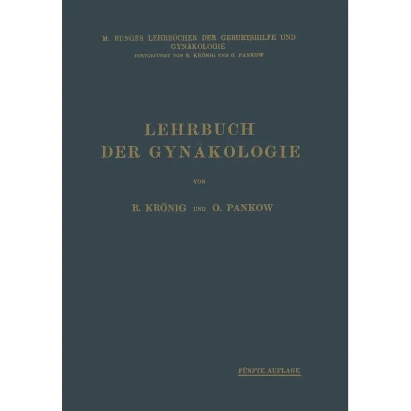 Lehrbuch Der Gynakologie