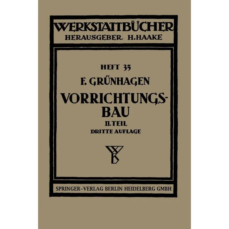 Der Vorrichtungsbau