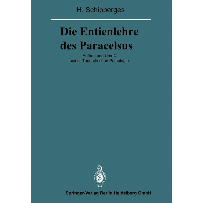 Die Entienlehre des Paracelsus