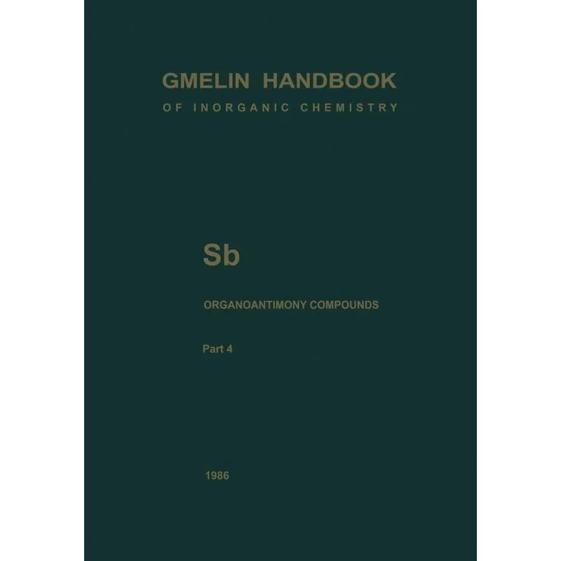 Sb Organoantimony Compounds Part 4