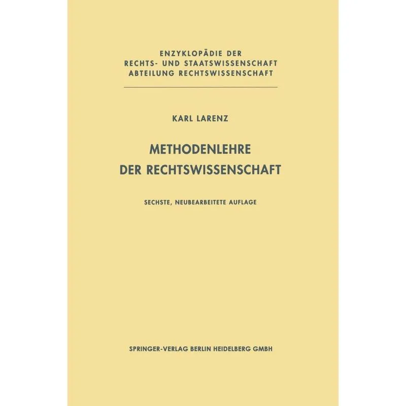 Methodenlehre der Rechtswissenschaft